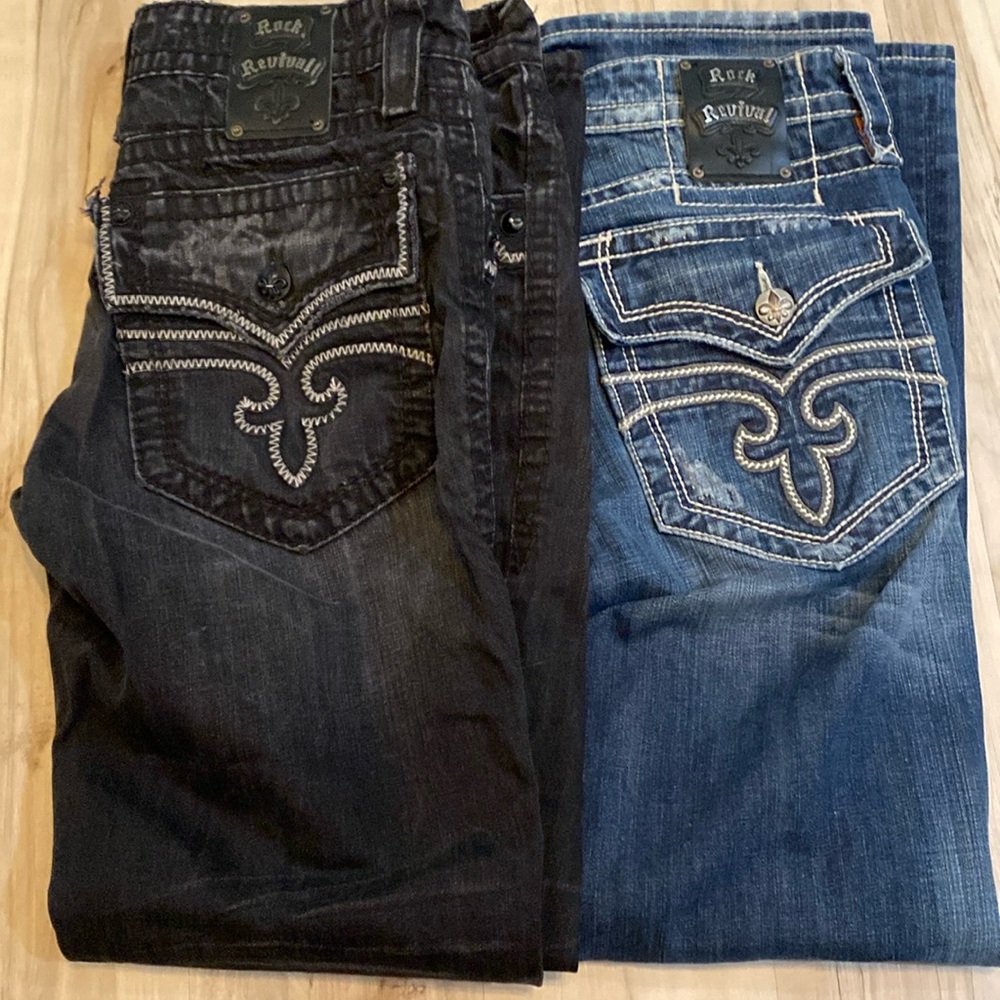 Rock Revival Steven jeans waist size 34 worn once in excellent condition